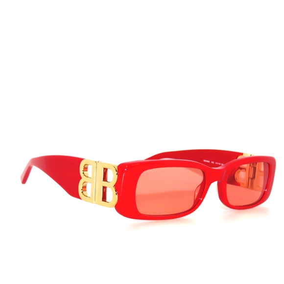 Balenciaga BB0096S 0096S 003 Red Gold Sunglasses 0096